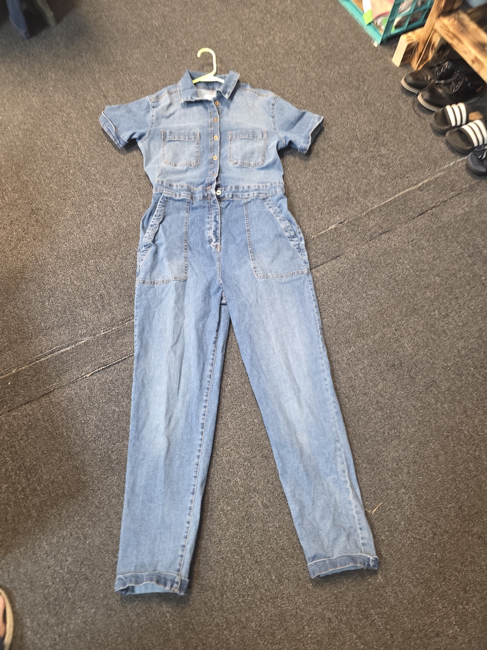 Celebrity Pink Light Blue Denim Jumpsuit Jeans for Women